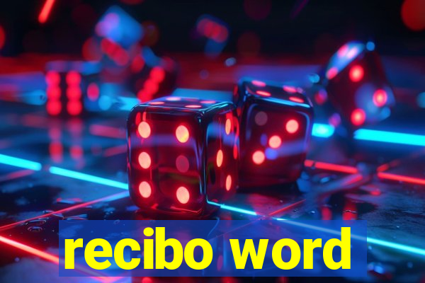 recibo word